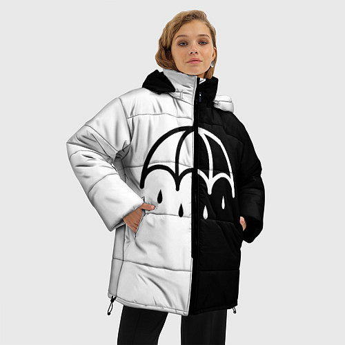Женская зимняя куртка BRING ME THE HORIZON / 3D-Черный – фото 3