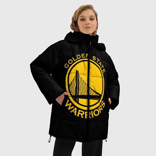 Женская зимняя куртка GOLDEN STATE WARRIORS / 3D-Черный – фото 3
