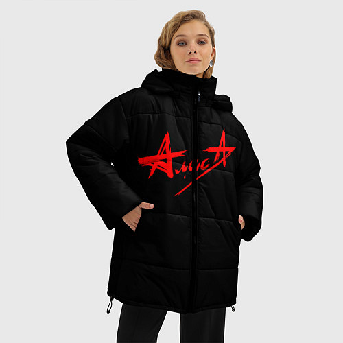 Женская зимняя куртка АлисА / 3D-Черный – фото 3