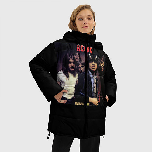 Женская зимняя куртка ACDC / 3D-Черный – фото 3