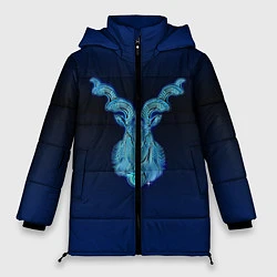 Куртка зимняя женская Знаки Зодиака Козерог, цвет: 3D-черный