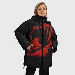 Куртка зимняя женская Хвост Феи, цвет: 3D-светло-серый — фото 2