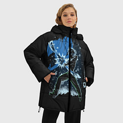 Куртка зимняя женская Хвост Феи, цвет: 3D-черный — фото 2