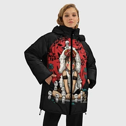 Куртка зимняя женская Princess Mononoke, цвет: 3D-красный — фото 2