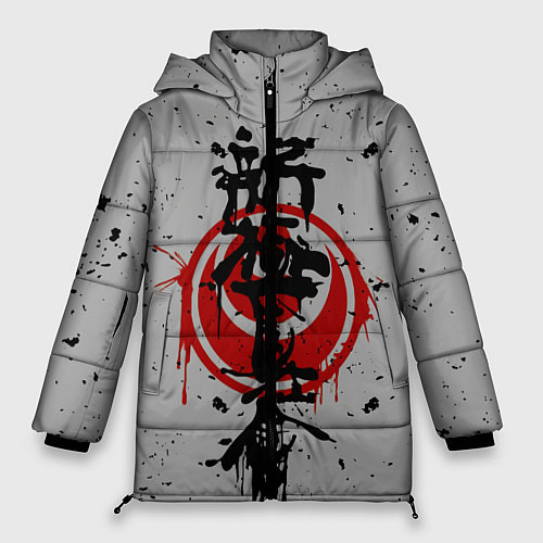 Женская зимняя куртка Синкёкусинкай каратэ - до / 3D-Светло-серый – фото 1