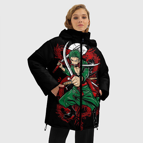 Женская зимняя куртка One Piece / 3D-Черный – фото 3