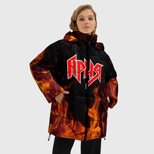 Женская зимняя куртка АРИЯ / 3D-Черный – фото 3