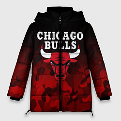 Куртка зимняя женская CHICAGO BULLS, цвет: 3D-красный