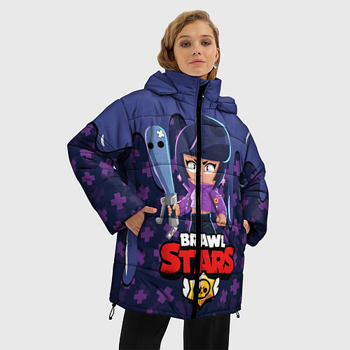 Женская зимняя куртка BRAWL STARS BIBI / 3D-Черный – фото 3