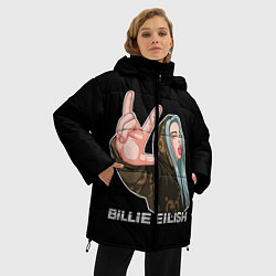 Куртка зимняя женская BILLIE EILISH, цвет: 3D-черный — фото 2