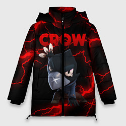 Куртка зимняя женская BRAWL STARS CROW, цвет: 3D-черный