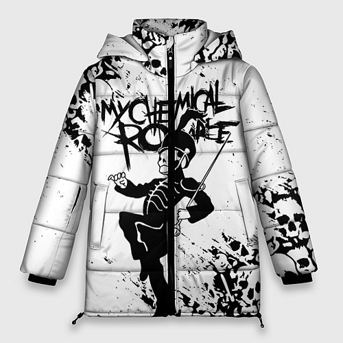 Женская зимняя куртка My Chemical Romance / 3D-Красный – фото 1