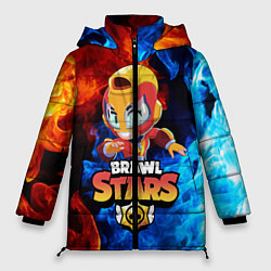 Куртка зимняя женская BRAWL STARS MAX, цвет: 3D-красный
