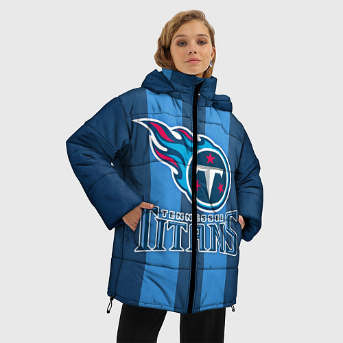 Женская зимняя куртка Tennessee Titans / 3D-Черный – фото 3