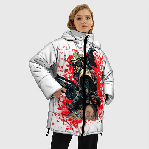 Женская зимняя куртка Bloodhound 3D White / 3D-Черный – фото 3