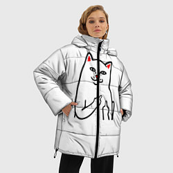 Куртка зимняя женская Meme Cat, цвет: 3D-черный — фото 2