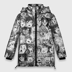 Куртка зимняя женская Ahegao, цвет: 3D-черный