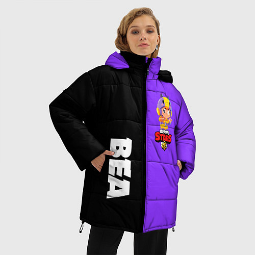 Женская зимняя куртка BRAWL STARS BEA / 3D-Черный – фото 3