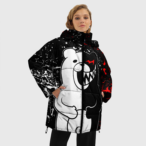 Женская зимняя куртка MONOKUMA / 3D-Черный – фото 3