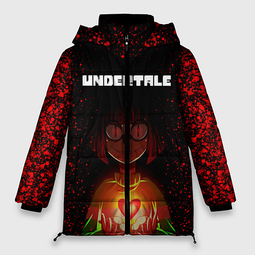 Женская зимняя куртка UNDERTALE CHARA / 3D-Красный – фото 1