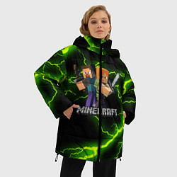 Куртка зимняя женская MINECRAFT, цвет: 3D-черный — фото 2