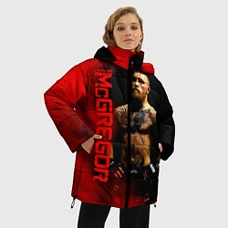 Куртка зимняя женская Конор МакГрегор, цвет: 3D-черный — фото 2