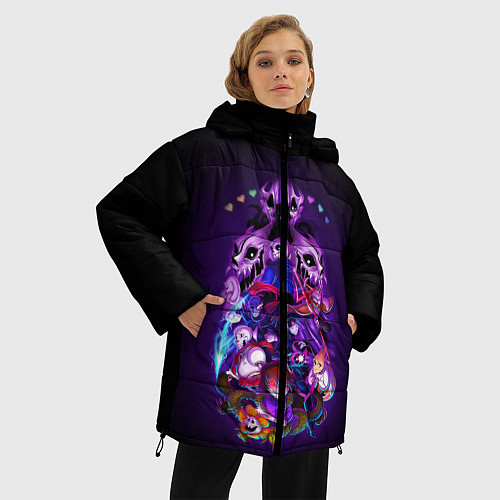 Женская зимняя куртка UNDERTALE / 3D-Черный – фото 3