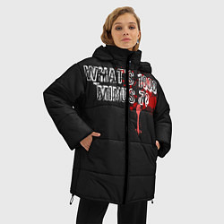 Куртка зимняя женская Whats 1000 Minus 7?, цвет: 3D-черный — фото 2