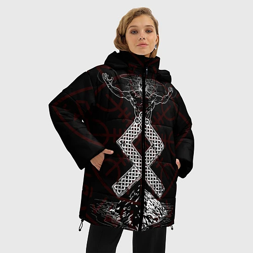 Женская зимняя куртка Один / 3D-Черный – фото 3