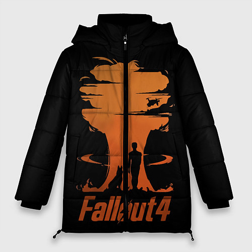 Женская зимняя куртка Fallout 4 / 3D-Красный – фото 1