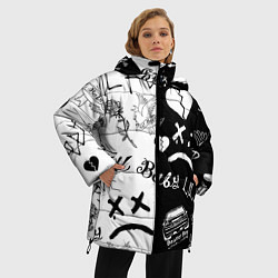 Куртка зимняя женская LIL PEEP, цвет: 3D-светло-серый — фото 2