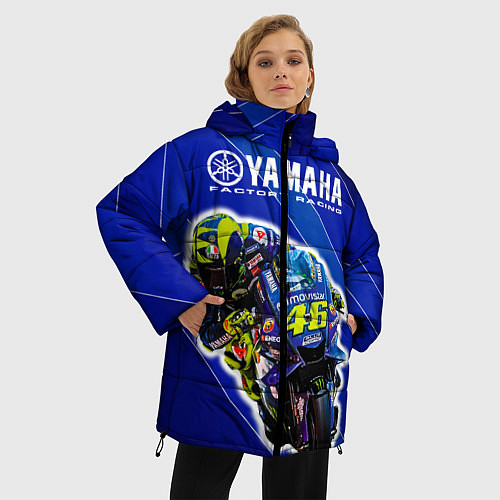 Женская зимняя куртка Valentino Rossi / 3D-Черный – фото 3