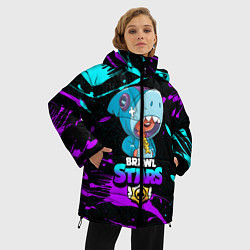 Куртка зимняя женская BRAWL STARS LEONS HARK, цвет: 3D-черный — фото 2