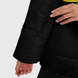 Куртка зимняя женская Боб Марли, цвет: 3D-черный — фото 2