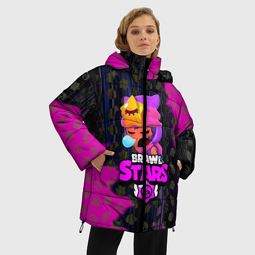 Женская зимняя куртка BRAWL STARS SANDY / 3D-Черный – фото 3