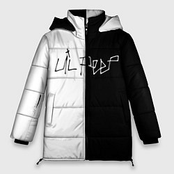 Куртка зимняя женская LIL PEEP НА СПИНЕ, цвет: 3D-черный