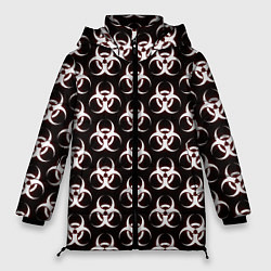 Куртка зимняя женская Plague inc Biohazard, цвет: 3D-черный