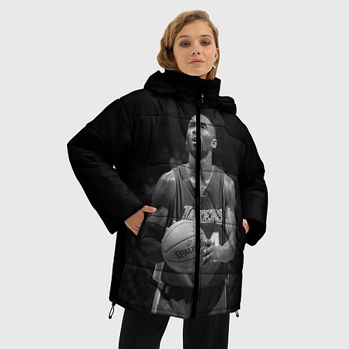 Женская зимняя куртка Коби Брайант / 3D-Черный – фото 3