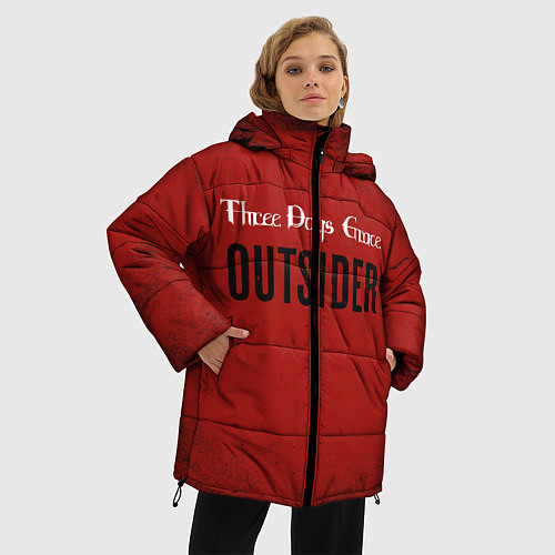 Женская зимняя куртка Three days grace Outsider / 3D-Черный – фото 3