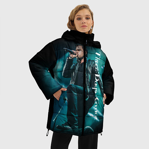 Женская зимняя куртка Three Days Grace / 3D-Черный – фото 3