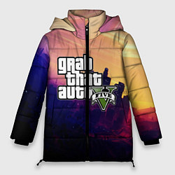 Куртка зимняя женская GTA 5, цвет: 3D-красный