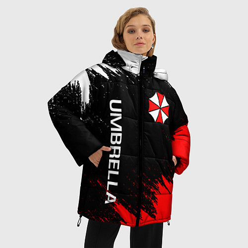 Женская зимняя куртка UMBRELLA CORP / 3D-Светло-серый – фото 3