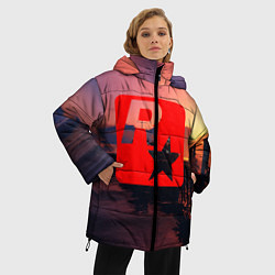 Куртка зимняя женская GTA ROCKSTAR, цвет: 3D-черный — фото 2