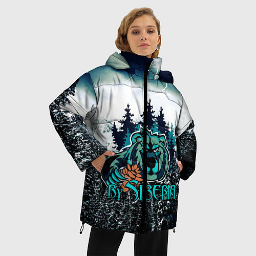 Женская зимняя куртка Сибирь / 3D-Черный – фото 3
