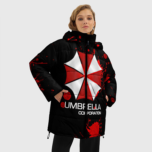 Женская зимняя куртка UMBRELLA CORP / 3D-Черный – фото 3