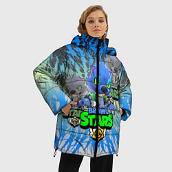 Куртка зимняя женская Brawl stars, цвет: 3D-черный — фото 2
