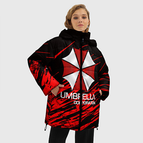 Женская зимняя куртка UMBRELLA CORP / 3D-Черный – фото 3