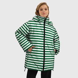 Куртка зимняя женская Тельняшка пограничных войск, цвет: 3D-черный — фото 2