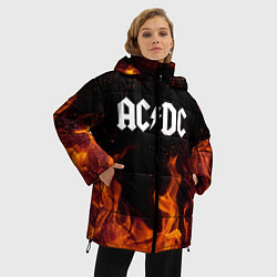Куртка зимняя женская AC DC, цвет: 3D-красный — фото 2