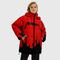 Куртка зимняя женская METALLICA, цвет: 3D-черный — фото 2